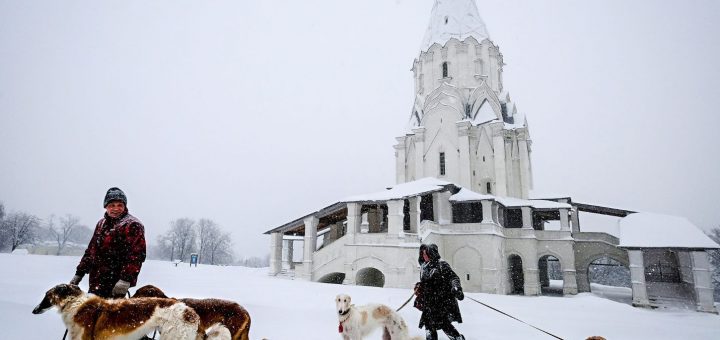 Moscú, con la peor tormenta de nieve jamás registrada
