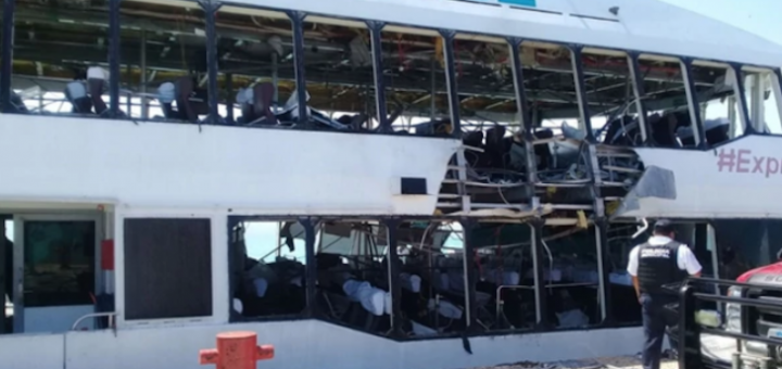 Ordenan a Barcos Caribe suspender actividades tras la explosión del ferry que dejó 24 heridos