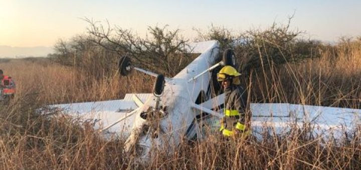 Reportan desplome de avioneta en Morelia